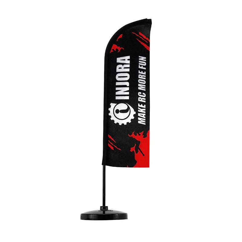 INJORA INA-124B - INJORA 1/18 LOGO Brand Display Feather Flag with Stand