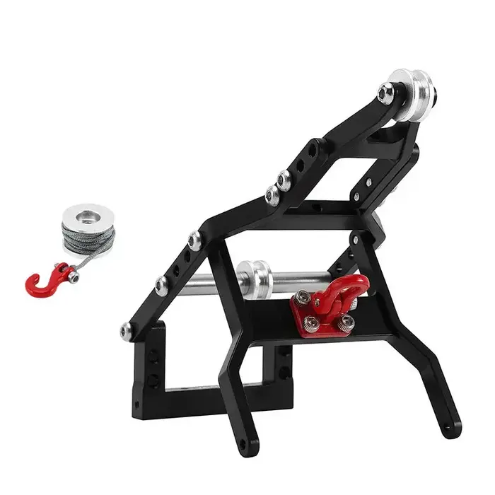 INJORA INJS2065-360-194BK - INJORA Tow Truck Crane Kit & INJS2065-360 Winch Servo for 1/24 SCX24