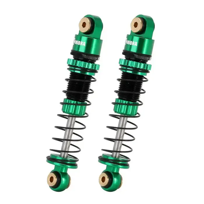 INJORA SCX24-131GN-2 -  INJORA 39mm Aluminum Threaded Oil Shocks for Axial SCX24 FMS FCX24M,  Green