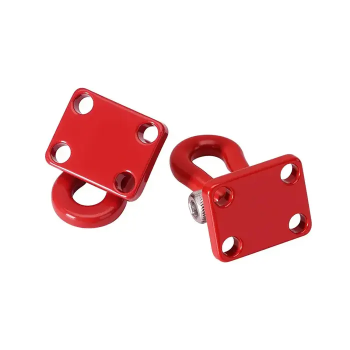 INJORA INA-125 - INJORA Metal Tow Hook for 1/24 1/18 RC Crawlers, Red