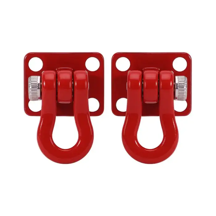 INJORA INA-125 - INJORA Metal Tow Hook for 1/24 1/18 RC Crawlers, Red