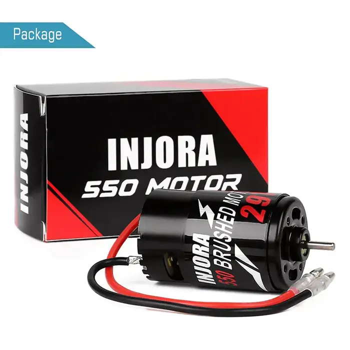 INJORA INJORA 550 3-SLOT Waterproof Brushed Motor 12T 21T 29T 35T 55Tfor 1/10 RC Crawler