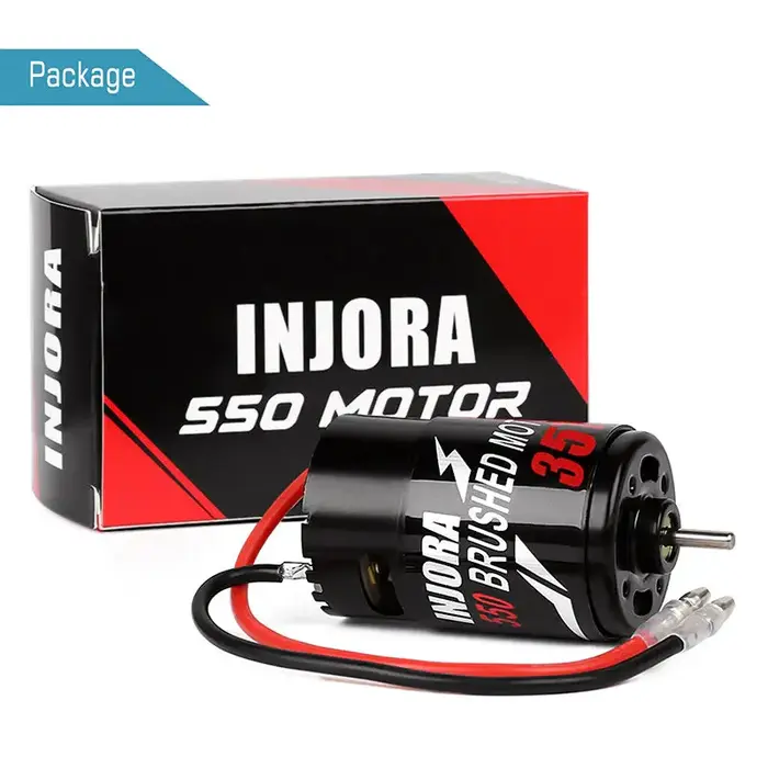 INJORA CRAW18345_35T - INJORA 550 3-SLOT Waterproof Brushed Motor for 1/10 RC Crawler. 35t