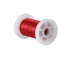 MWIRE32 - BNTECHGO 32 AWG Magnet Wire - Enameled Copper Wire - Enameled Magnet Winding Wire - 2 oz - 0.0078" Diameter 1 Spool Coil Red Temperature Rating 155℃ Widely Used for Transformers Inductors
