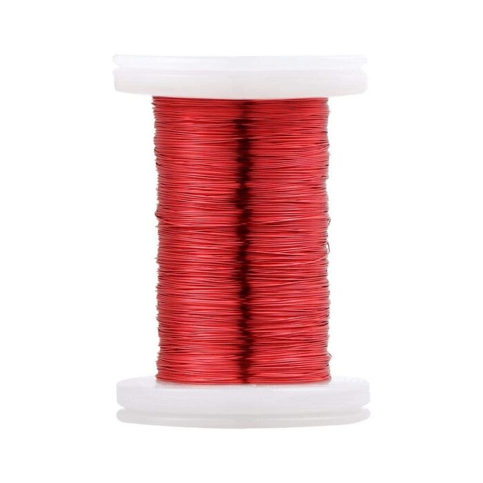 MWIRE32 - BNTECHGO 32 AWG Magnet Wire - Enameled Copper Wire - Enameled Magnet Winding Wire - 2 oz - 0.0078" Diameter 1 Spool Coil Red Temperature Rating 155℃ Widely Used for Transformers Inductors