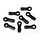 8277 - Rod Ends, Angled 10 Degree, 8pcs