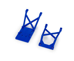 Traxxas 3623-BLUE - Skid plates, front & rear (Blue)