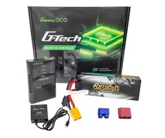 GEA60W2S5235GT - G-Tech Bundle: 5200mAh 2S 35C hardcase XT60/EC3/Deans unversal plug + iMars Mini charger