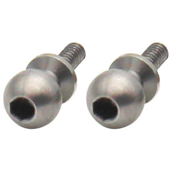 HOT RACING HRASXTF21BN - Stainless Steel Ball Stud: SCX24