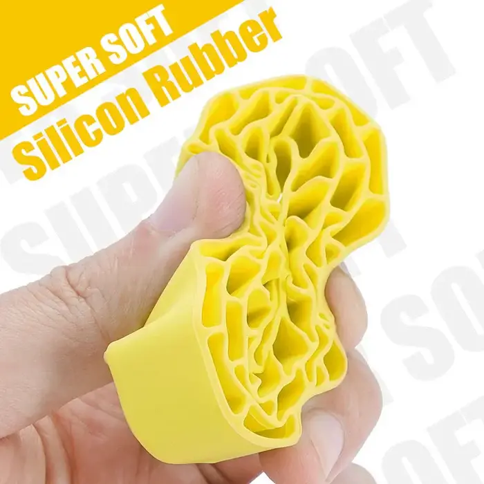 INJORA YQT-1011-1064YE - INJORA 1.0" 64x24mm Tires & Silicone Rubber Inserts Combo (4), Yellow