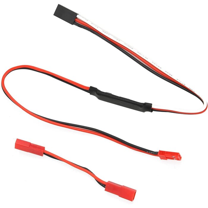 WNCH-ADAPT - MORFUM RC Winch Controller Adapter Plug, Universal SCX10 TRX4 RC Model RC Winch Controller Adapter Plug CH3 Control Cable Compatible with Traxxas TRX4 Axial SCX10 Tamiya 1/10 RC Crawler Car