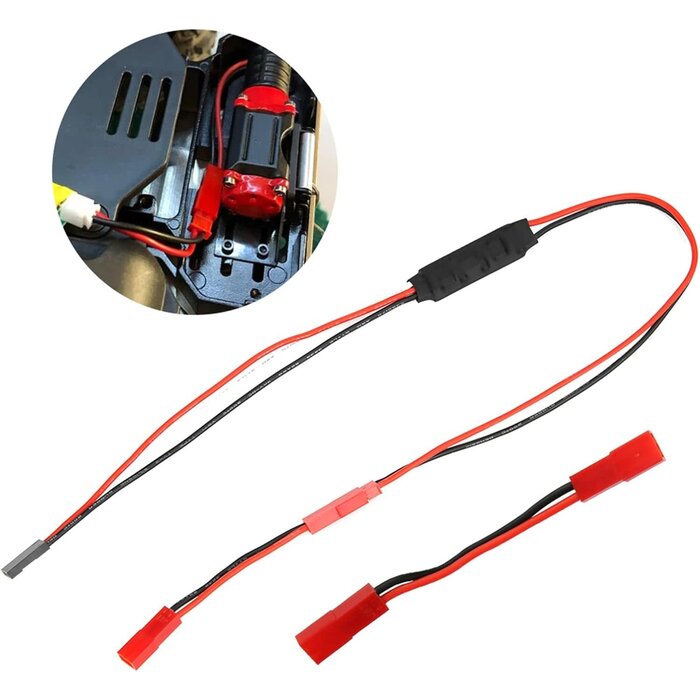 WNCH-ADAPT - MORFUM RC Winch Controller Adapter Plug, Universal SCX10 TRX4 RC Model RC Winch Controller Adapter Plug CH3 Control Cable Compatible with Traxxas TRX4 Axial SCX10 Tamiya 1/10 RC Crawler Car