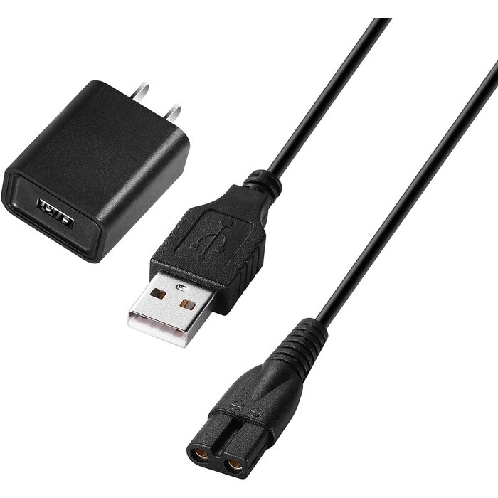B&H-XY-1304-5V2A - Odinxixi Bell and Howell Vacutrim Beard Trimmer Charger Charging Cord Compatible with Bell+Howell Vacutrim Beard Trimmer Charger Cord