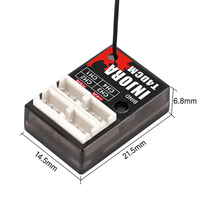 Traxxas T4DCM - INJORA 4CH T4DCM Compact Receiver for INJORA Transmitter T6DC T6DCG T6M