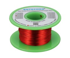 MWIRE24 - BNTECHGO 24 AWG Magnet Wire - Enameled Copper Wire - Enameled Magnet Winding Wire - 4 oz - 0.0197" Diameter 1 Spool Coil Red Temperature Rating 155℃ Widely Used for Transformers Inductors