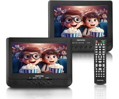 MX-PDV200 - Memorex 10-Inch Digital Dual Screen DVD Player | Dual Playback | Dual Headrest Mount | USB/SD/AV/Sync TV Playback, Rechargeable Battery | Car Mounting Kit, and 3-5 Hour Runtime for Road Trips