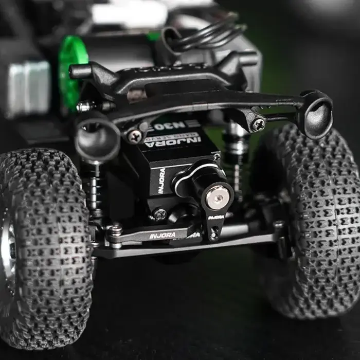 INJORA INJS-N30 - INJORA Aluminum N30 NANO Servo with Servo Saver for 1/30 SCX30