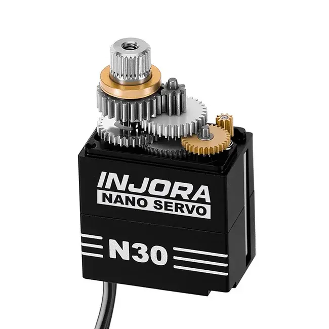INJORA INJS-N30 - INJORA Aluminum N30 NANO Servo with Servo Saver for 1/30 SCX30