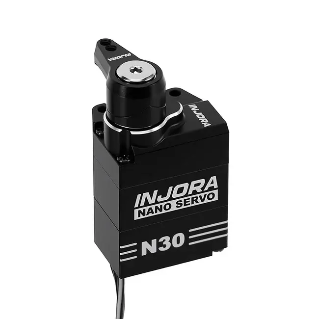 INJORA INJS-N30 - INJORA Aluminum N30 NANO Servo with Servo Saver for 1/30 SCX30