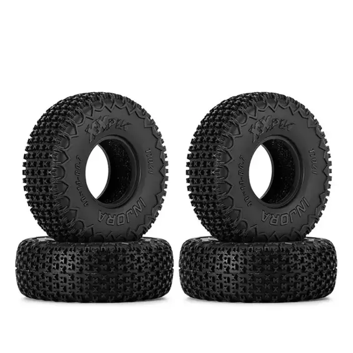 INJORA T7021 - INJORA 0.7" 40x14mm XHX Pin Tires for 1/30 SCX30 4 pcs