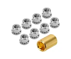 INJORA SCX30-12-8 - INJORA M2 Stainless Steel Nuts for 1/30 SCX30