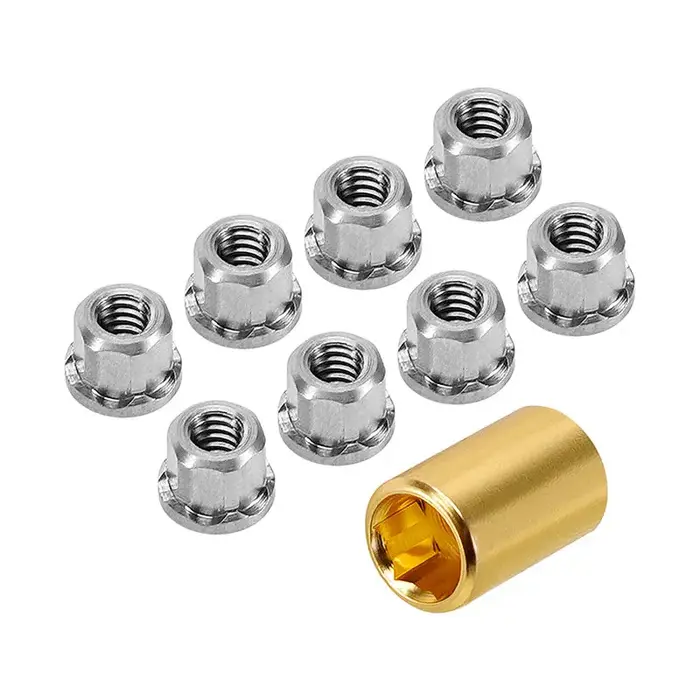 INJORA SCX30-12-8 - INJORA M2 Stainless Steel Nuts for 1/30 SCX30