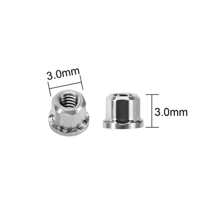 INJORA SCX30-12-8 - INJORA M2 Stainless Steel Nuts for 1/30 SCX30
