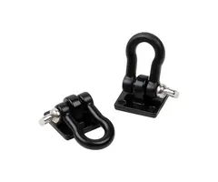 INJORA CRAW18344_01BK - INJORA Metal Trailer Tow Hook with Plate for 1/10 RC Crawler,  Black