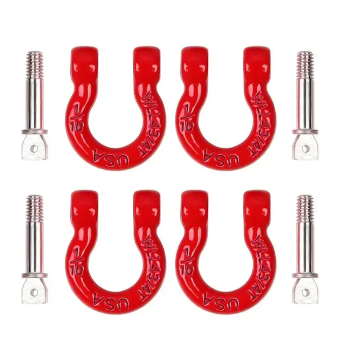 INJORA CRAW18344_05RD - INJORA Metal Tow Hook for 1/10 RC Crawler, Red