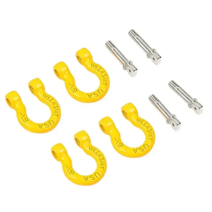 INJORA CRAW18344_05YE - INJORA Metal Tow Hook for 1/10 RC Crawler, Yellow