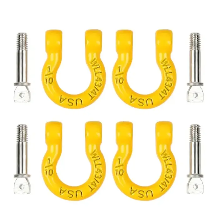 INJORA CRAW18344_05YE - INJORA Metal Tow Hook for 1/10 RC Crawler, Yellow