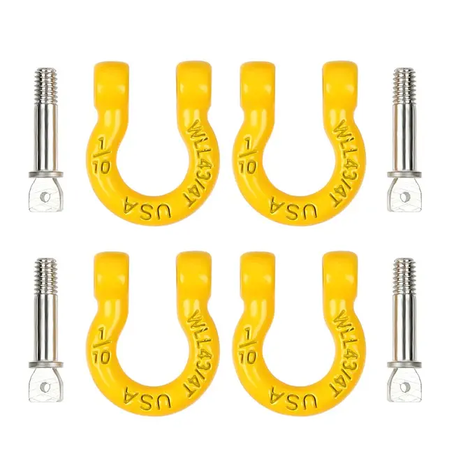 INJORA CRAW18344_05YE - INJORA Metal Tow Hook for 1/10 RC Crawler, Yellow