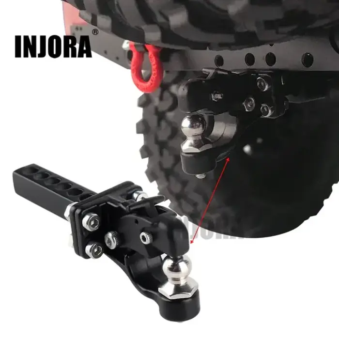 INJORA DG-A04-A - INJORA Metal Trailer Tow Hitch Hook for 1/10 RC Crawler