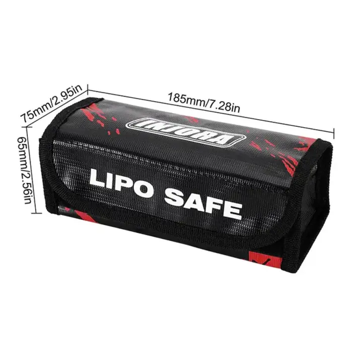 INJORA INA-115 - INJORA LiPo Battery Safe Bag Storage Pouch 185 x 75 x 65mm