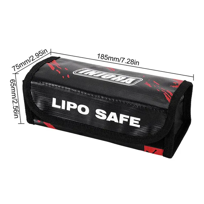 INJORA INA-115 - INJORA LiPo Battery Safe Bag Storage Pouch 185 x 75 x 65mm