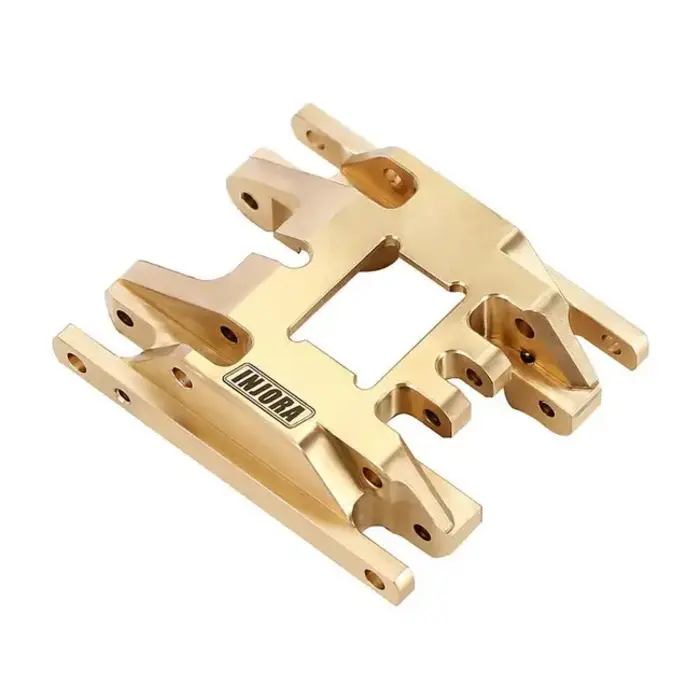 INJORA 4M-67 - INJORA Brass Skid Plate Transmission Mount for 1/18 TRX4M, 53g