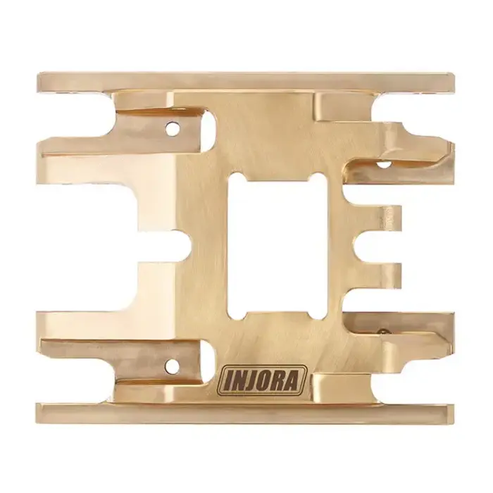INJORA 4M-67 - INJORA Brass Skid Plate Transmission Mount for 1/18 TRX4M, 53g