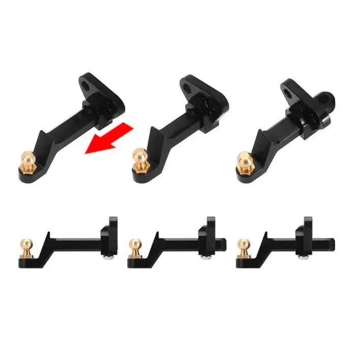 INJORA 4M-91 - INJORA Adjustable Aluminum Trailer Tow Hitch With Brass Ball for 1/18 TRX4M