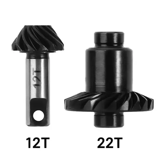 INJORA 4M-10-22T -INJORA 22T/12T 9% Overdrive  Alloy Steel Helical Gears for 1/18 TRX4M