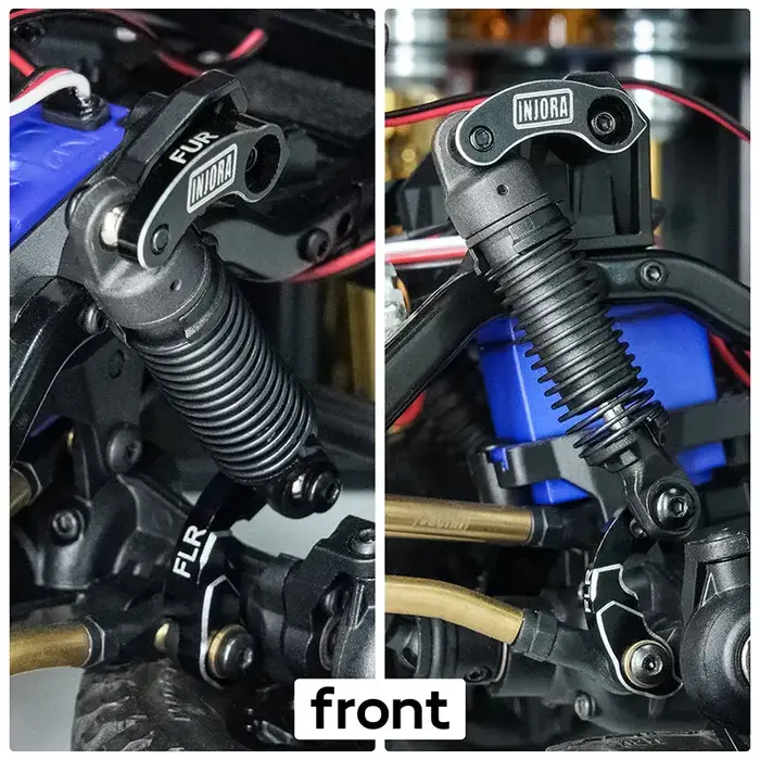 INJORA 4M-33 - INJORA CNC Aluminum Flex Blades Suspension Travel Extension for 1/18 TRX4M Defender Bronco (4M-33)