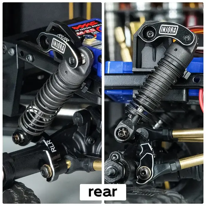 INJORA 4M-33 - INJORA CNC Aluminum Flex Blades Suspension Travel Extension for 1/18 TRX4M Defender Bronco (4M-33)