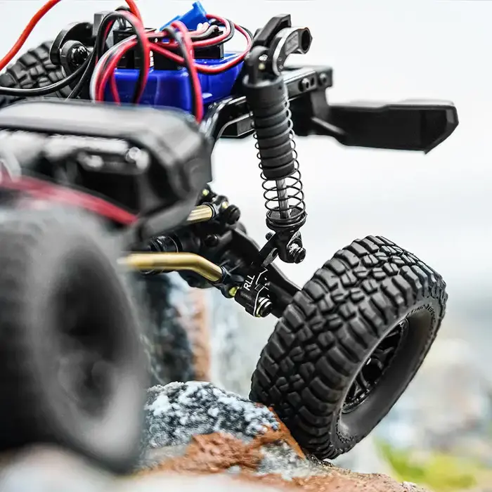 INJORA 4M-33 - INJORA CNC Aluminum Flex Blades Suspension Travel Extension for 1/18 TRX4M Defender Bronco (4M-33)