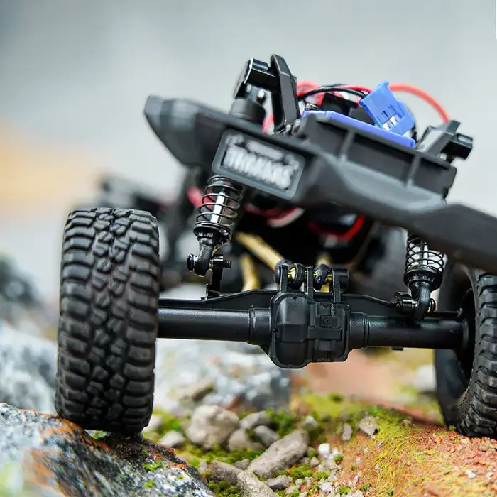 INJORA 4M-33 - INJORA CNC Aluminum Flex Blades Suspension Travel Extension for 1/18 TRX4M Defender Bronco (4M-33)