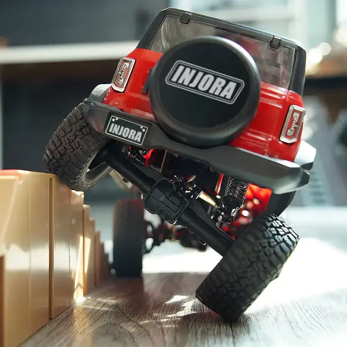 INJORA 4M-33 - INJORA CNC Aluminum Flex Blades Suspension Travel Extension for 1/18 TRX4M Defender Bronco (4M-33)