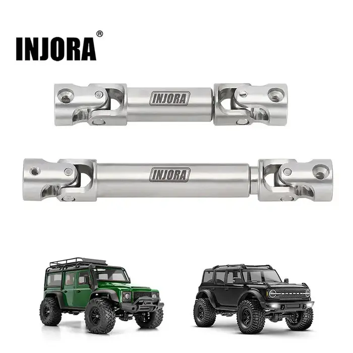 INJORA 4M-18 - INJORA Stainless Steel Drive Shafts for 1/18 TRX4M Defender Bronco