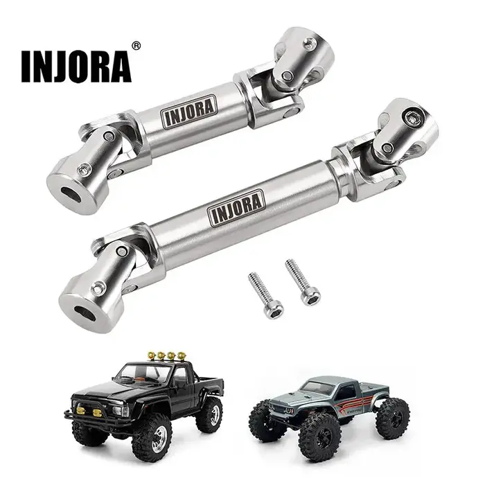 INJORA VEN-02SR - INJORA Stainless Steel Center Drive Shafts for 1/18 HPI Venture18 HobbyPlus CR18P
