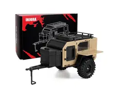 INJORA DG-TC10YE - INJORA Off-Road Camping Trailer for 1/18 1/24 RC Crawlers TRX4M SCX24