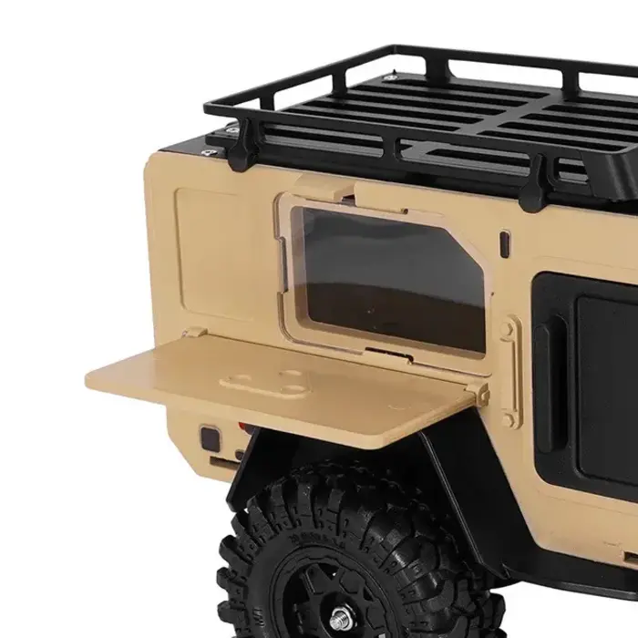 INJORA DG-TC10YE - INJORA Off-Road Camping Trailer for 1/18 1/24 RC Crawlers TRX4M SCX24