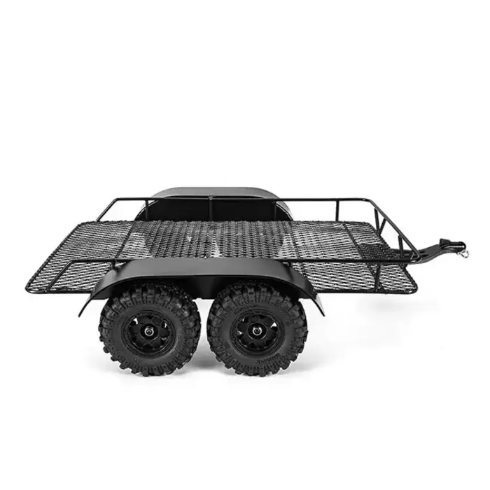 INJORA DG-TC08 - INJORA Metal Trailer with Aluminum Hitch Mount for 1/24 Axial SCX24