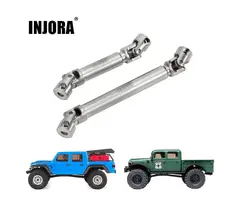 INJORA SCX24-153SR - INJORA Stainless Steel Drive Shafts with D Shaped Hole for SCX24 Gladiator Power Wagon